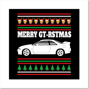 Nissan Skyline GT-R R33 Merry Gt-rstmas Posters and Art